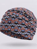 Turban Lora Volume Gisela Mayer im Retro-Print mit Falten und Volumeneffekt, weiches Futter aus Bambusviskose