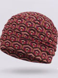 Turban Lora Volume Gisela Mayer im Retro-Print mit Falten und Volumeneffekt, weiches Futter aus Bambusviskose