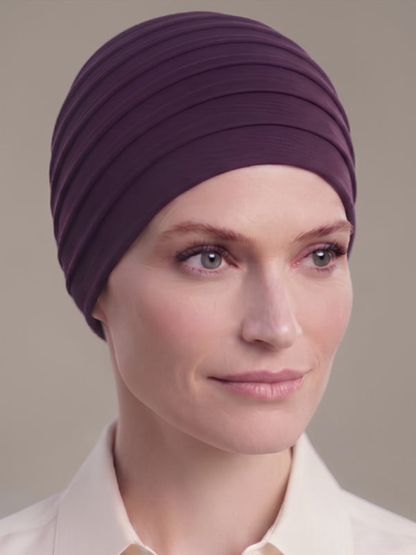 Turban Florida Gisela Mayer aus Bambus, leicht, weich und plissiert, für angenehmen Tragekomfort im Alltag
