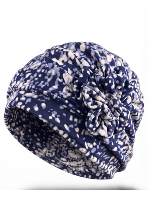 Turban Anna Printed Gisela Mayer bedruckt mit Blume
