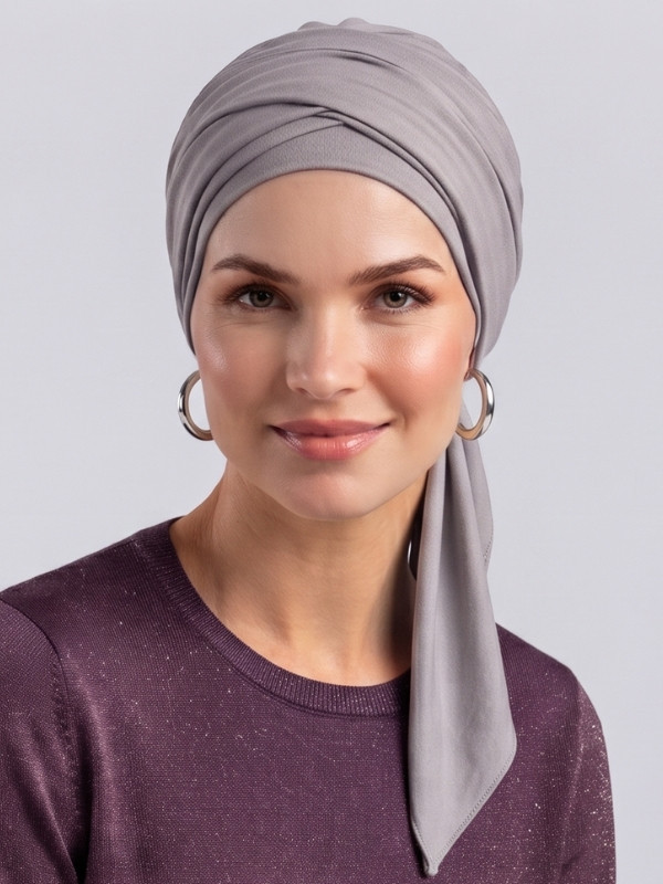 Turban Madrid von Gisela Mayer aus weicher Viskose, bequemer und femininer Bindeturban, Einheitsgröße, für empfindliche Kopfhaut