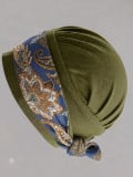 Turban-Set Pia von Gisela Mayer, 2-in-1 mit weicher Bambusmütze und Bindestirnband, Einheitsgröße, bequem für den ganzen Tag