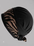 Turban-Set Pia von Gisela Mayer, 2-in-1 mit weicher Bambusmütze und Bindestirnband, Einheitsgröße, bequem für den ganzen Tag