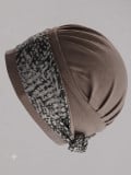Turban-Set Pia von Gisela Mayer, 2-in-1 mit weicher Bambusmütze und Bindestirnband, Einheitsgröße, bequem für den ganzen Tag