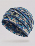 Bahama Printed Gisela Mayer Turban aus bedrucktem Bambus, leicht, atmungsaktiv und ultraweich für täglichen Komfort auf der Kopf