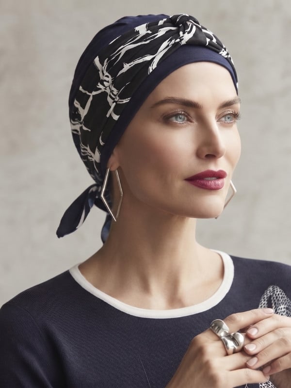 Jolie Gisela Mayer Bindeband, bedruckt und weich, zur individuellen Gestaltung von Mütze oder Turban mit täglichem Komfort. Wähl