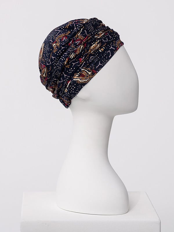 Lotus Bambus-Mütze von Christine Headwear aus Caretech®-Bambusviskose, eleganter und bequemer Turban für empfindliche Kopfhaut