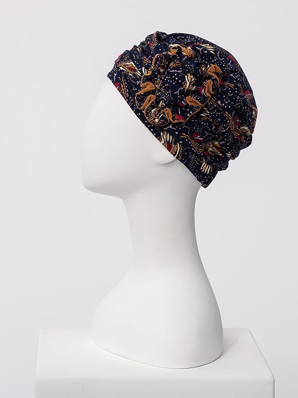 Lotus Bambus-Mütze von Christine Headwear aus Caretech®-Bambusviskose, eleganter und bequemer Turban für empfindliche Kopfhaut