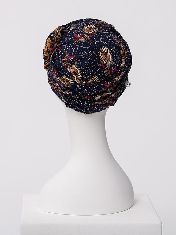 Lotus Bambus-Mütze von Christine Headwear aus Caretech®-Bambusviskose, eleganter und bequemer Turban für empfindliche Kopfhaut