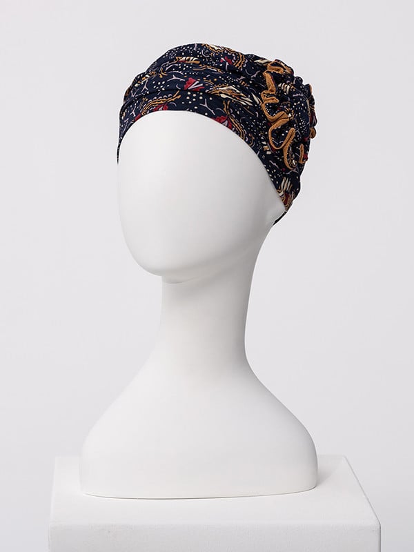 Lotus Bambus-Mütze von Christine Headwear aus Caretech®-Bambusviskose, eleganter und bequemer Turban für empfindliche Kopfhaut