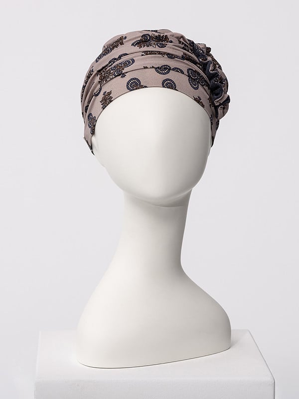 Lotus Bambus-Mütze von Christine Headwear aus Caretech®-Bambusviskose, eleganter und bequemer Turban für empfindliche Kopfhaut