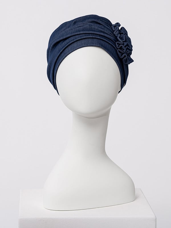 Lotus Bambus-Mütze von Christine Headwear aus Caretech®-Bambusviskose, eleganter und bequemer Turban für empfindliche Kopfhaut