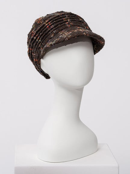 Boho Spirit Kappe von Christine Headwear, böhmischer Herbst-/Winterhut mit breitem Schirm, bequemem Baumwollfutter, Farbe Kokos