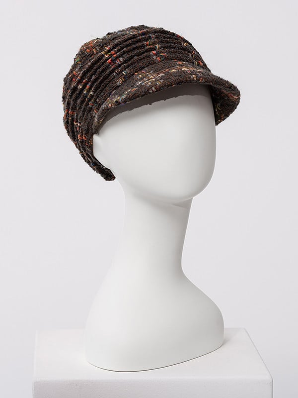 Boho Spirit Kappe von Christine Headwear, böhmischer Herbst-/Winterhut mit breitem Schirm, bequemem Baumwollfutter, Farbe Kokos