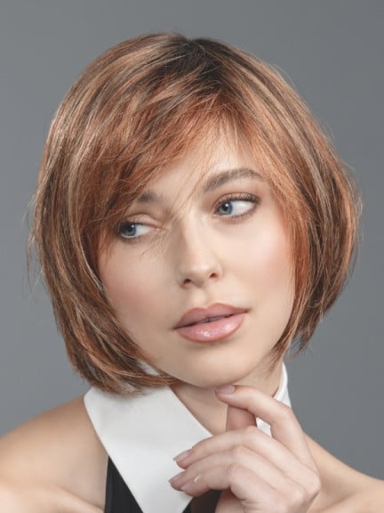 Perücke French Mono Part von Ellen Wille: kurzer, glatter Schnitt mit Semi-Monofilament-Scheitel und Lace Front für einen natürl