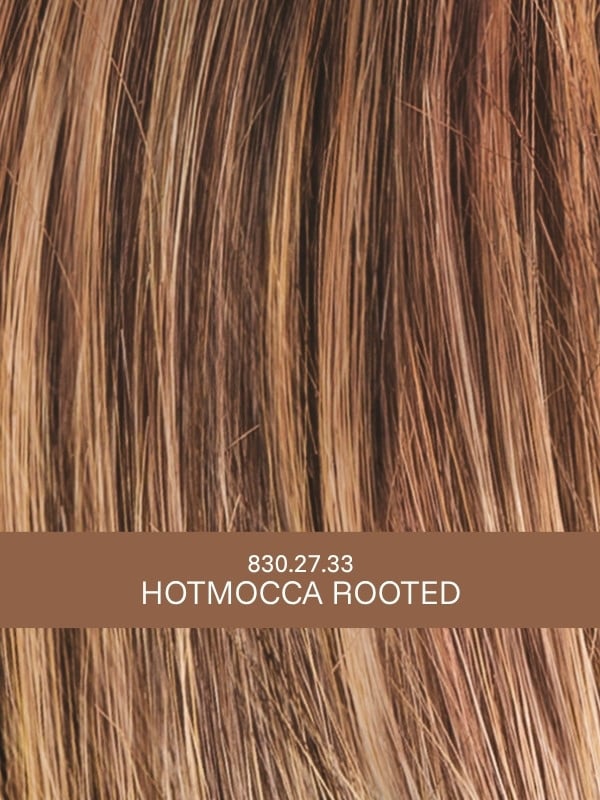 Kurze, lockige Perücke Turn Mono Part von Ellen Wille aus Kunsthaar mit Lace Front und Scheitel aus Teil-Monofilament für einen 