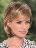 Perücke Catwalk Mono Lace Long: mittellanges gestuftes Quadrat mit langem Pony, natürlicher und eleganter Look