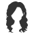 Lockige Perücke für Frauen